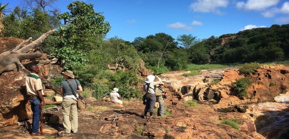 safari till fots i Sydafrika